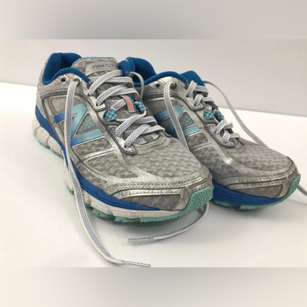 New Balance 860v5 Stability Women Silver Blue Running Shoes W860SB5 Size US 6.5D
